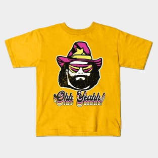 Macho Man Oh Yeah Worn Out Kids T-Shirt